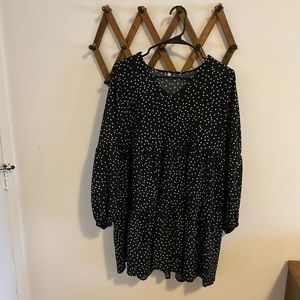 Poke a dot long sleeve dress